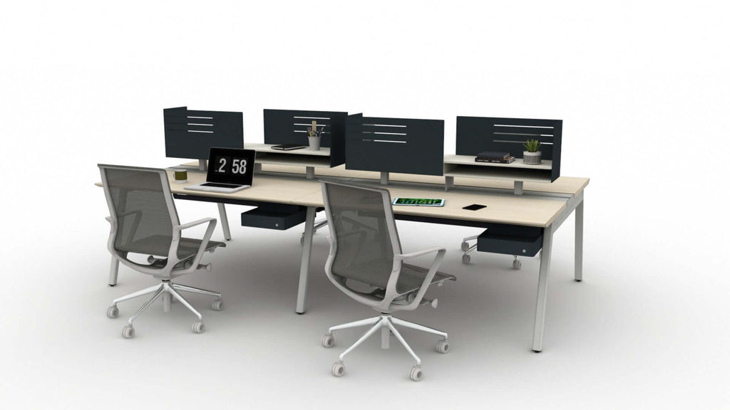 Aménagement de bureau pour 4 personnes