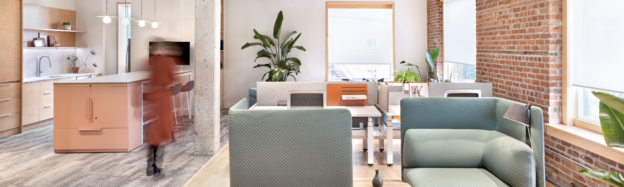 salle de montre chez le distributeur de mobilier de bureau Consulis à Québec
