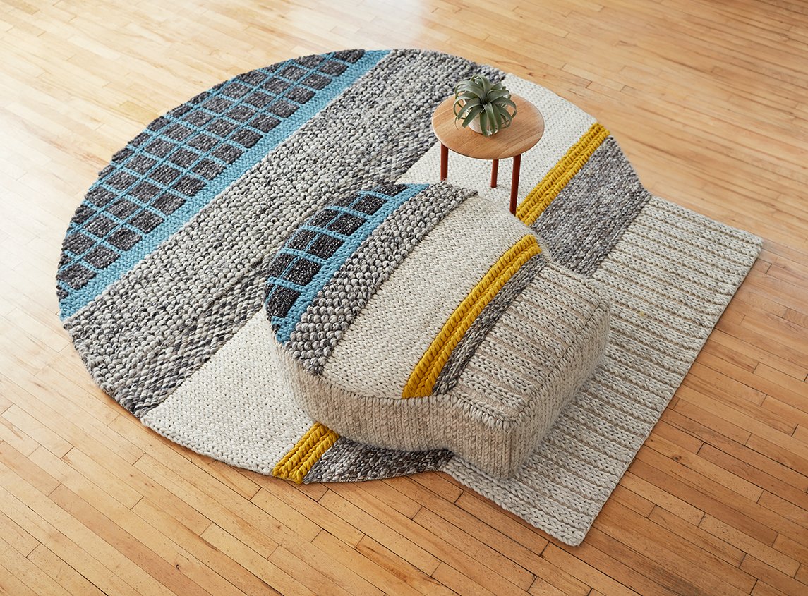 Tapis en lainage recyclé de la collection Gan