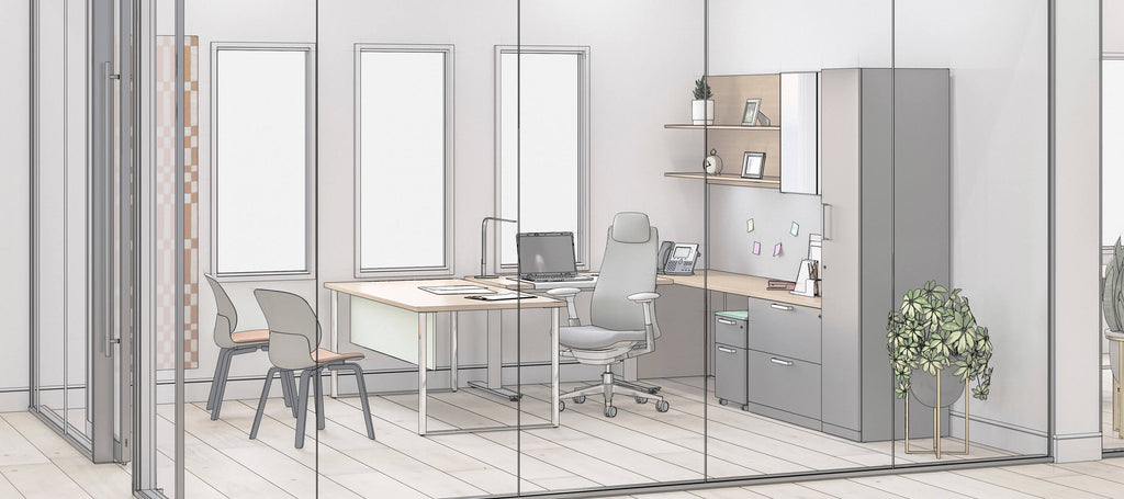 Bureau privé Haworth